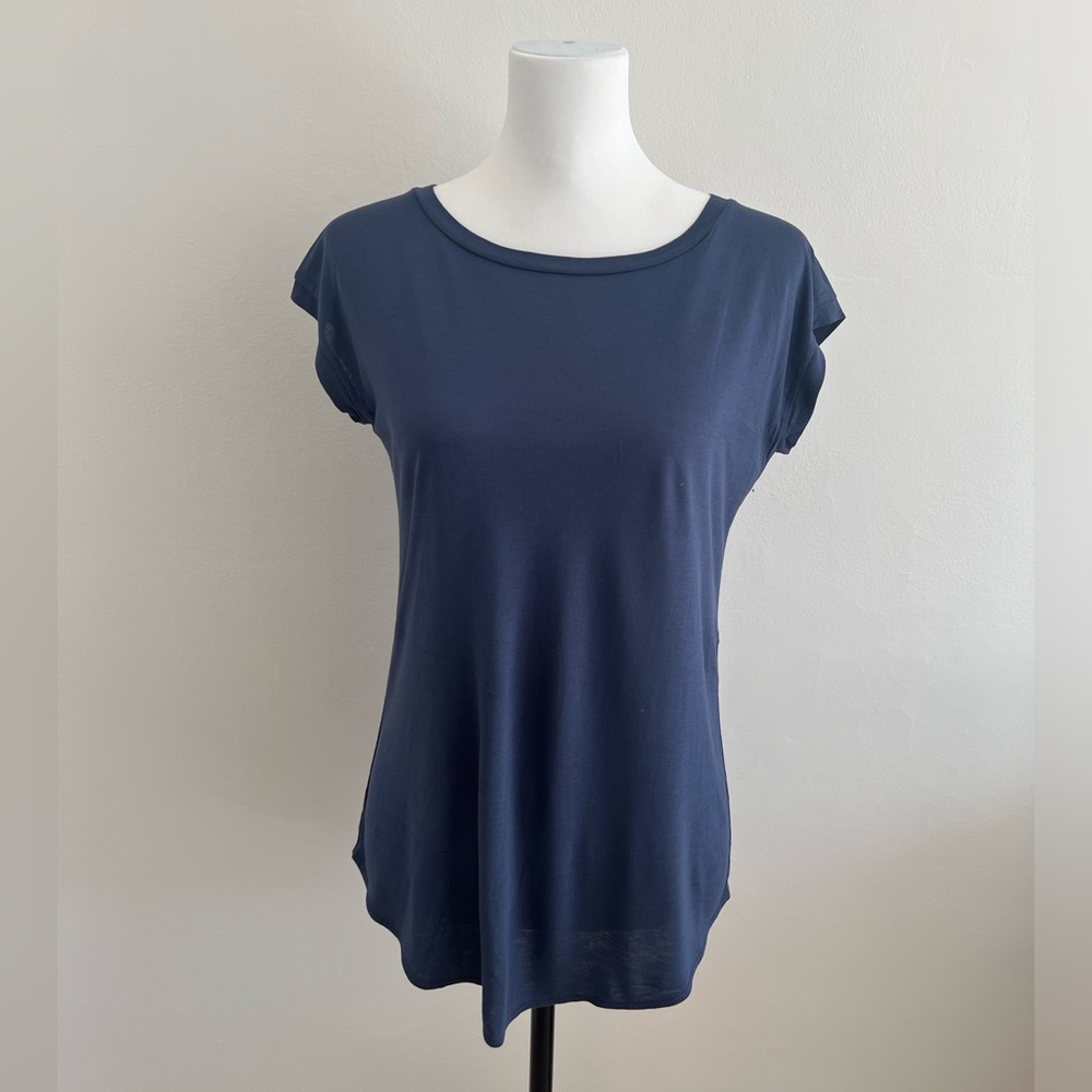 Wilfred blue split back tshirt. Size XS. Never worn.